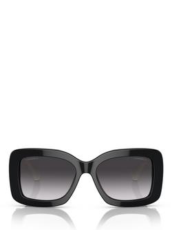 CHANEL Pillow Sunglasses CH5483, Black/White - view 2, Black/White