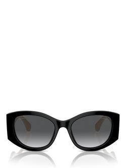 CHANEL Polarised Pillow  Sunglasses CH5524, Black/Beige - view 2, Black/Beige