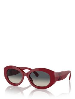 CHANEL Oval Sunglasses 0CH55 Red/Gradient, Red