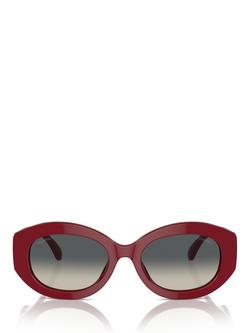CHANEL Oval Sunglasses 0CH55 Red/Gradient - view 2, Red