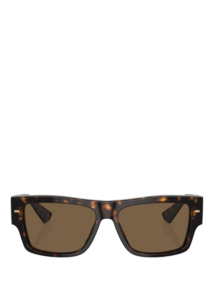 Dolce & Gabbana DG44515 Men's Rectangular Sunglasses, Havana - view 2, Havana