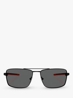 Scuderia Ferrari FZ5001 Men's Square Sunglasses, Matte Black/Black - view 2, Matte Black/Black