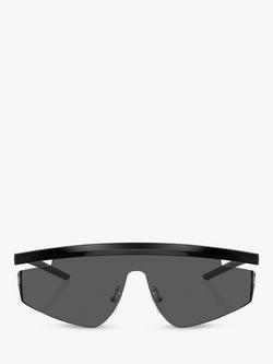 Scuderia Ferrari FZ6001 Men's Wrap Sunglasses, Black - view 2, Black