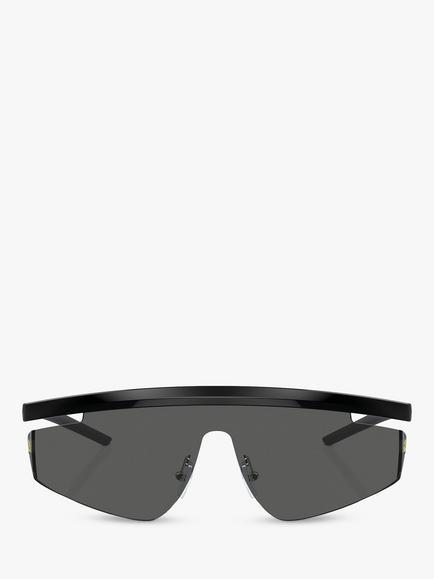 Scuderia Ferrari FZ6001 Men's Wrap Sunglasses, Black - view 2, Black