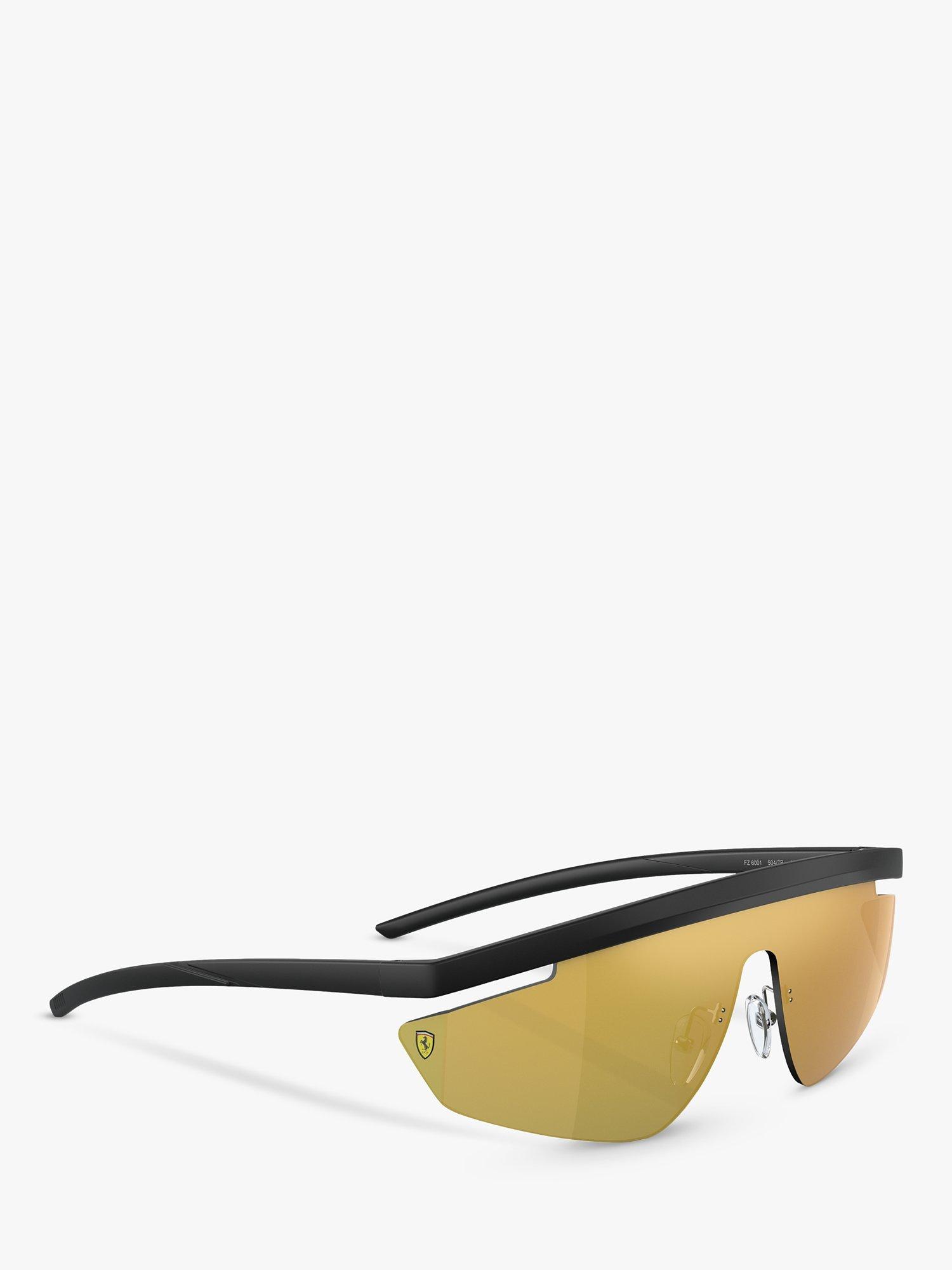 Product image 6 of 6, which shows Scuderia Ferrari FZ6001 Men's Wrap Sunglasses, Matte Black