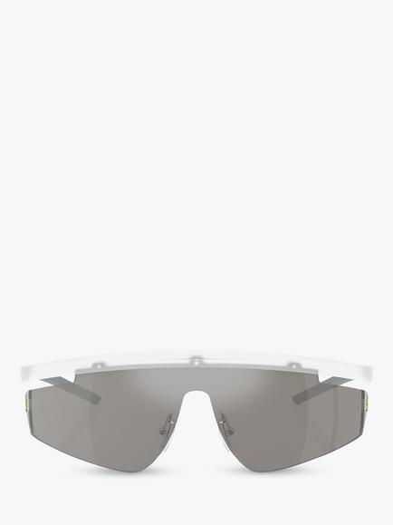 Scuderia Ferrari FZ6001 Men's Wrap Sunglasses, Transparent Grey - view 2, Transparent Grey