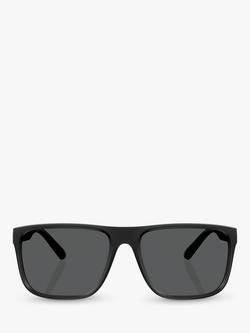 Scuderia Ferrari FZ6002U Men's Square Sunglasses, Matte Black/Black - view 2, Matte Black/Black