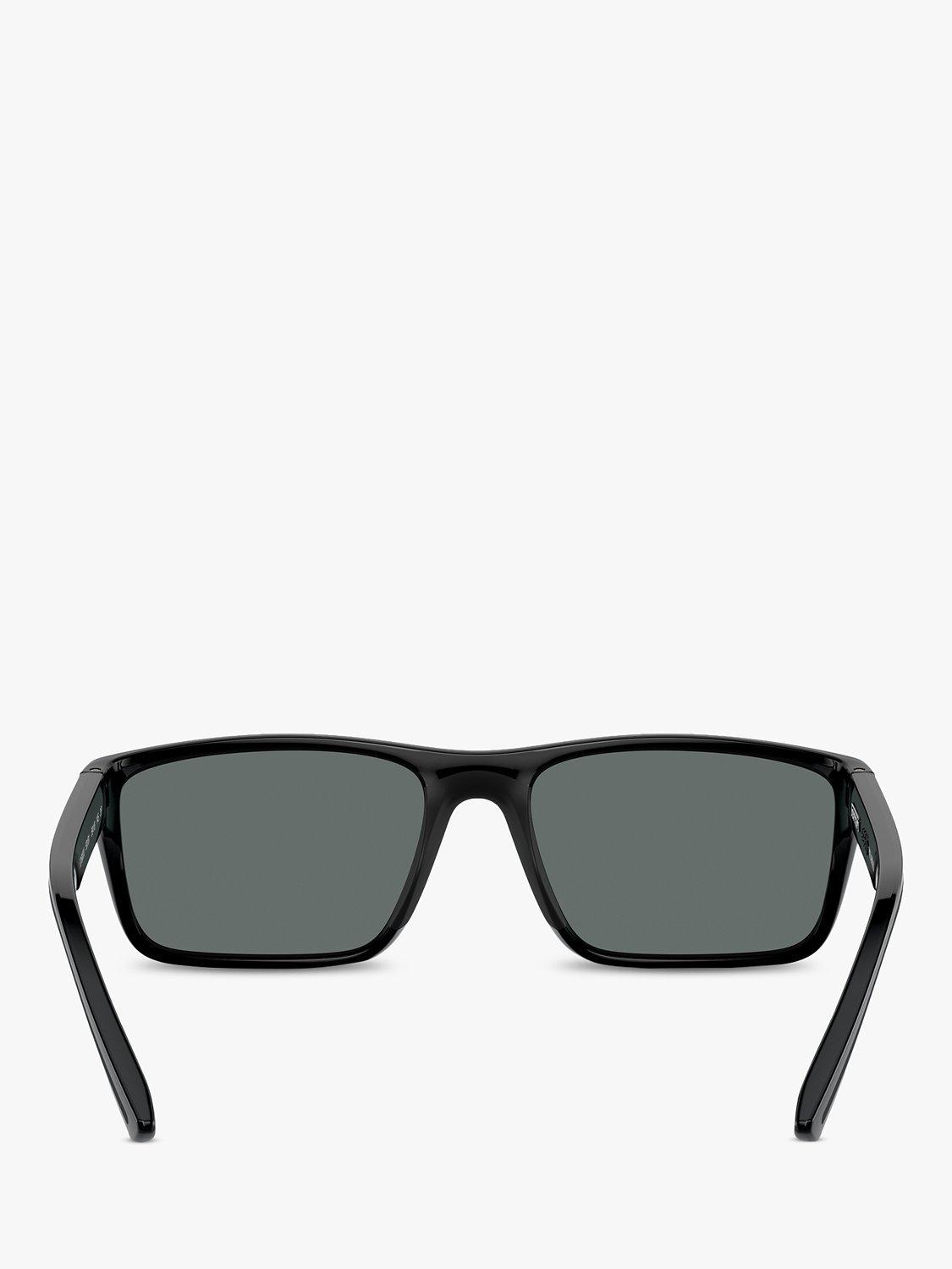 Product image 4 of 6, which shows Scuderia Ferrari FZ6003U Men's Polarised Rectangular Sunglasses, Black/Black