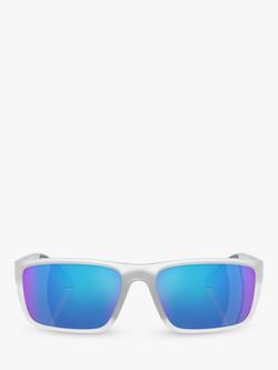 Scuderia Ferrari FZ6003U Men's Rectangular Sunglasses, Opal Grey Matte - view 2, Opal Grey Matte