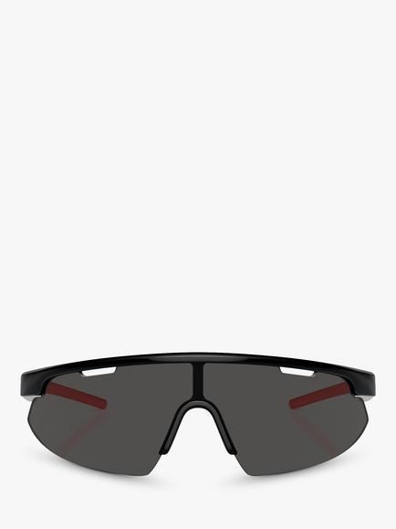 Scuderia Ferrari FZ6004U Men's Wrap Sunglasses, Black - view 2, Black
