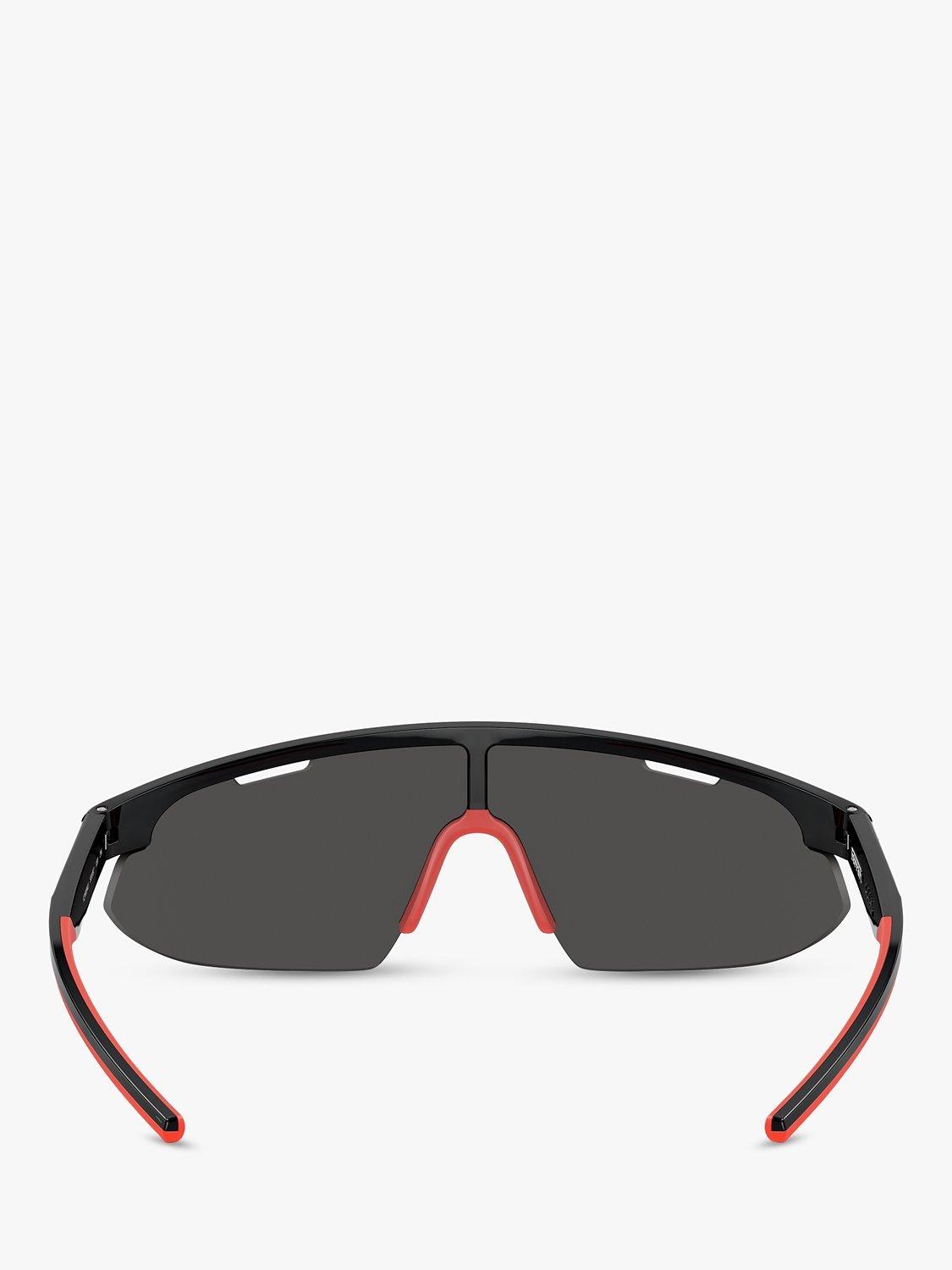 Product image 4 of 6, which shows Scuderia Ferrari FZ6004U Men's Wrap Sunglasses, Black