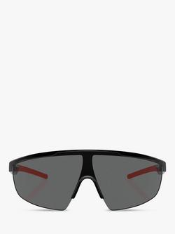 Scuderia Ferrari FZ6005U Men's Wrap Sunglasses, Black - view 2, Black