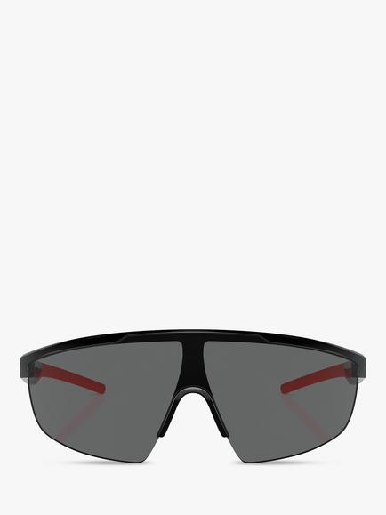 Scuderia Ferrari FZ6005U Men's Wrap Sunglasses, Black - view 2, Black