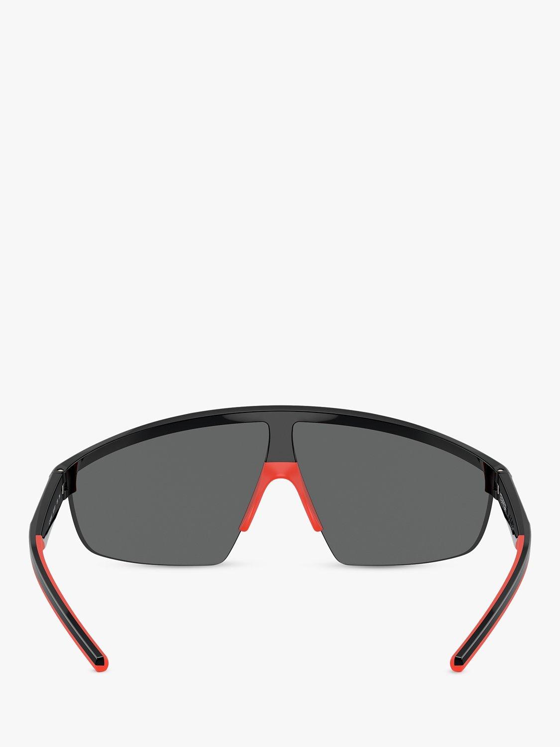 Product image 4 of 6, which shows Scuderia Ferrari FZ6005U Men's Wrap Sunglasses, Black