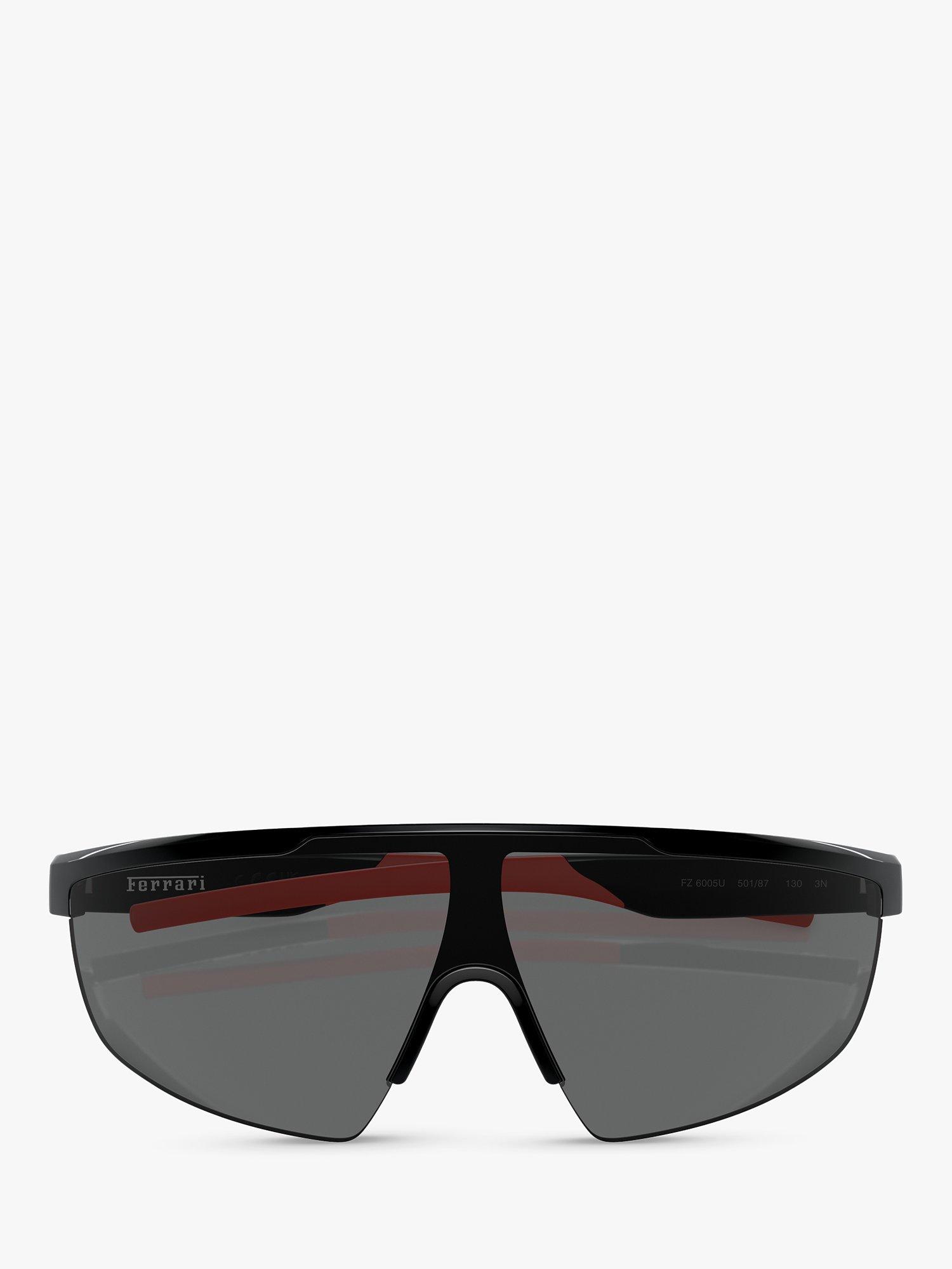 Product image 5 of 6, which shows Scuderia Ferrari FZ6005U Men's Wrap Sunglasses, Black