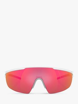 Scuderia Ferrari FZ6005U Men's Wrap Sunglasses, Opal Grey - view 2, Opal Grey