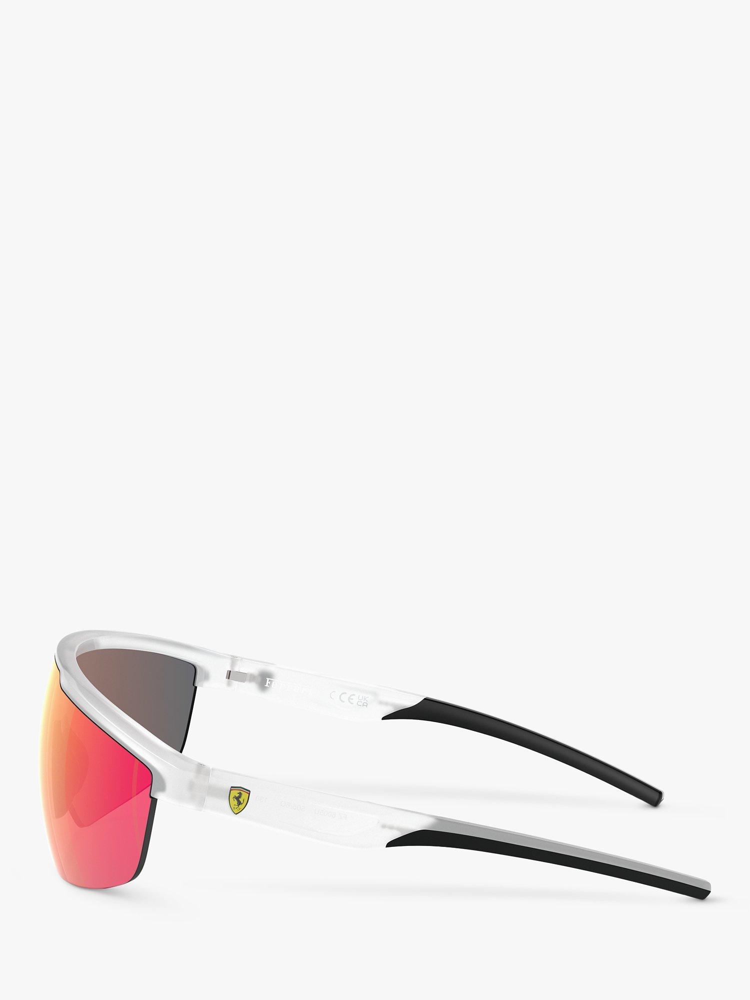 Product image 3 of 6, which shows Scuderia Ferrari FZ6005U Men's Wrap Sunglasses, Opal Grey