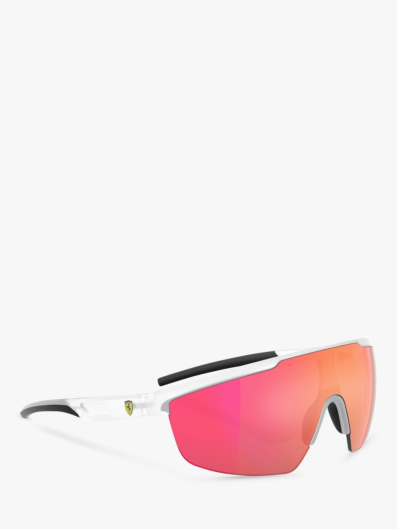 Product image 6 of 6, which shows Scuderia Ferrari FZ6005U Men's Wrap Sunglasses, Opal Grey