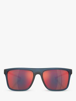 Scuderia Ferrari FZ60065 Men's Square Sunglasses, Opal Blue/Red - view 2, Opal Blue/Red
