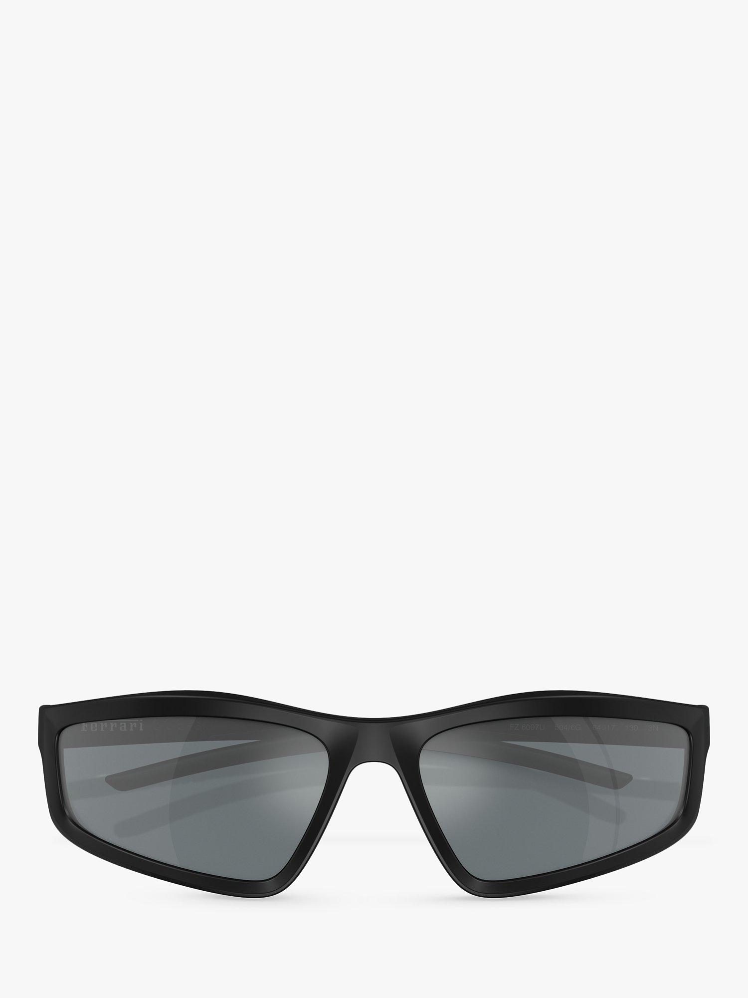 Product image 5 of 6, which shows Scuderia Ferrari FZ6007U Men's Wrap Sunglasses, Matte Black