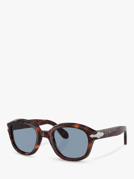 Persol PO0060S Women's Round Sunglasses, Havana, Havana