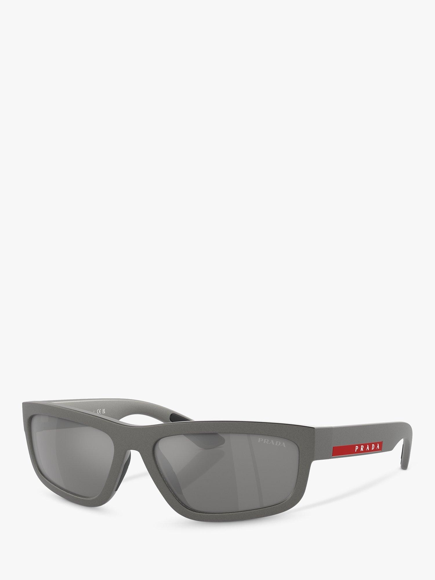 Prada Linea Rossa PS05ZS Men s Rectangular Sunglasses Grey