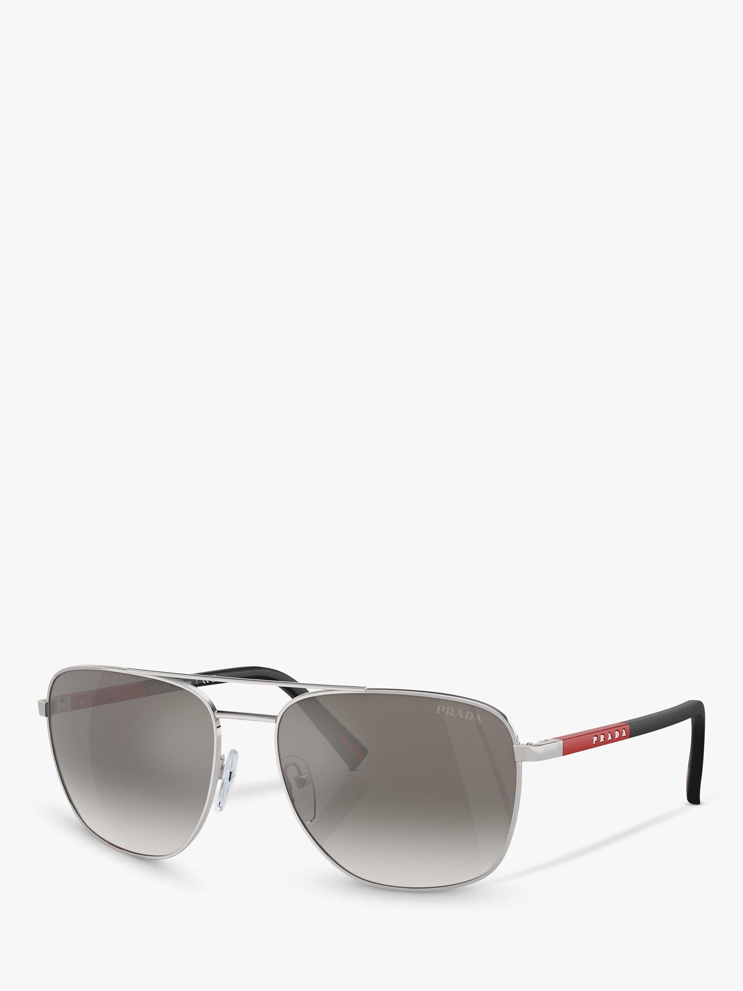 Prada Linea Rossa PS54ZS Men s Aviator Sunglasses Silver