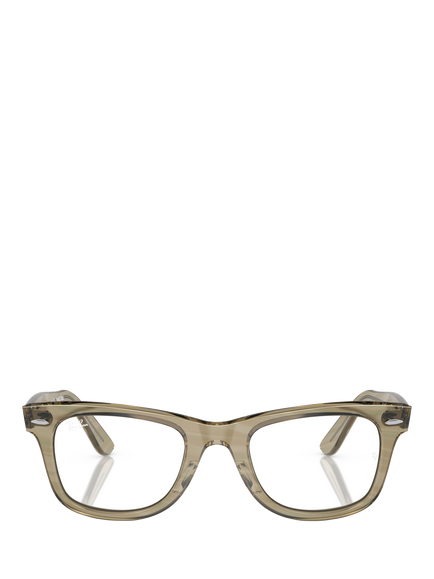 Ray-Ban RB2140 Men's D-Frame Sunglasses, Photo Striped Grey/Clear - view 2, Photo Striped Grey/Clear