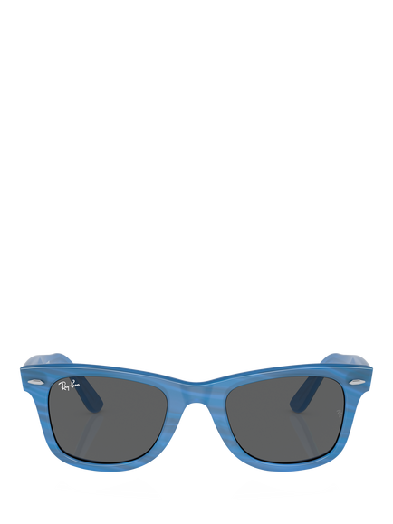 Ray-Ban RB2140 Men's Rectangular Sunglasses, Photo Striped Blue - view 2, Photo Striped Blue
