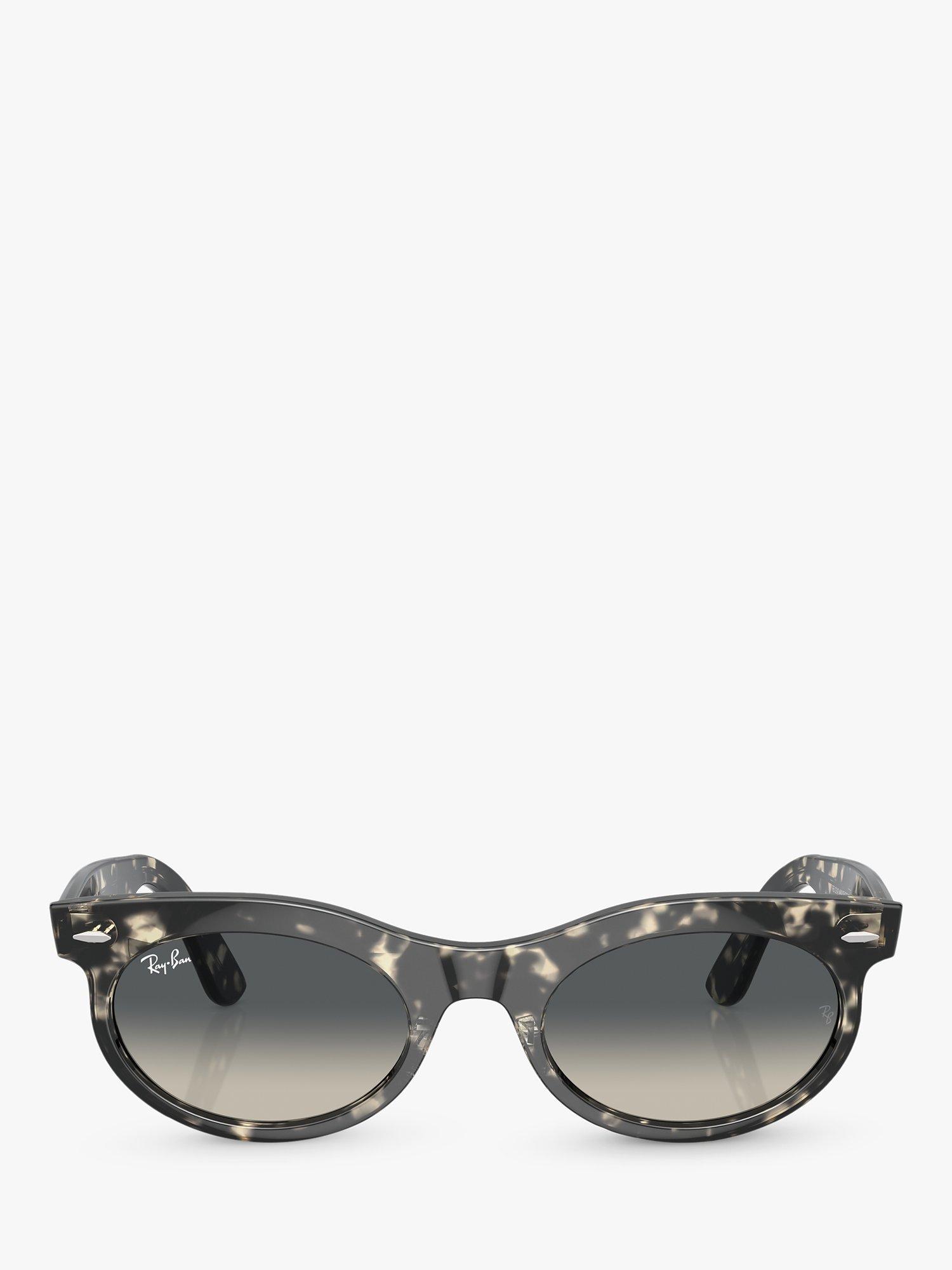 Product image 2 of 6, which shows Ray-Ban RB224213 Women's Oval Sunglasses, Grey Havana