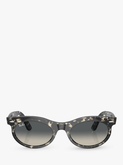 Ray-Ban RB224213 Women's Oval Sunglasses - view 2, Grey Havana