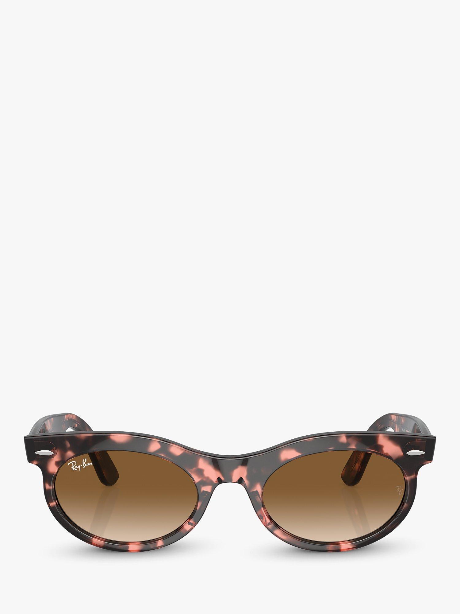 Product image 2 of 6, which shows Ray-Ban RB224213 Women's Oval Sunglasses, Pink Havana