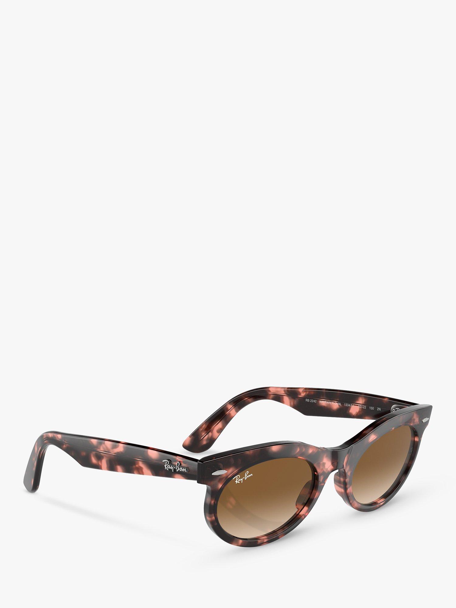 Product image 6 of 6, which shows Ray-Ban RB224213 Women's Oval Sunglasses, Pink Havana