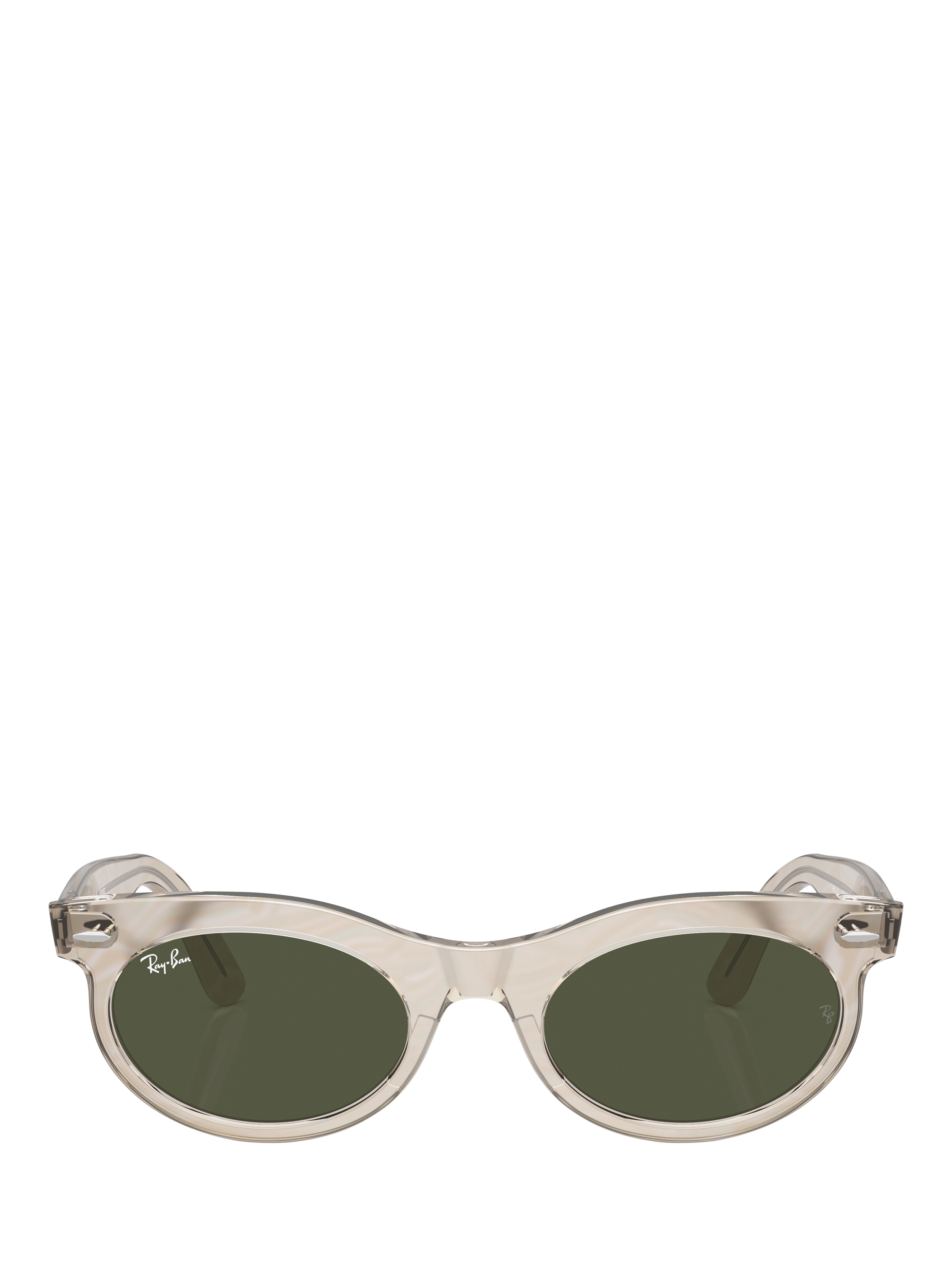Product image 2 of 8, which shows Ray-Ban RB2242 Women's Oval Sunglasses, Photo Waves Grey