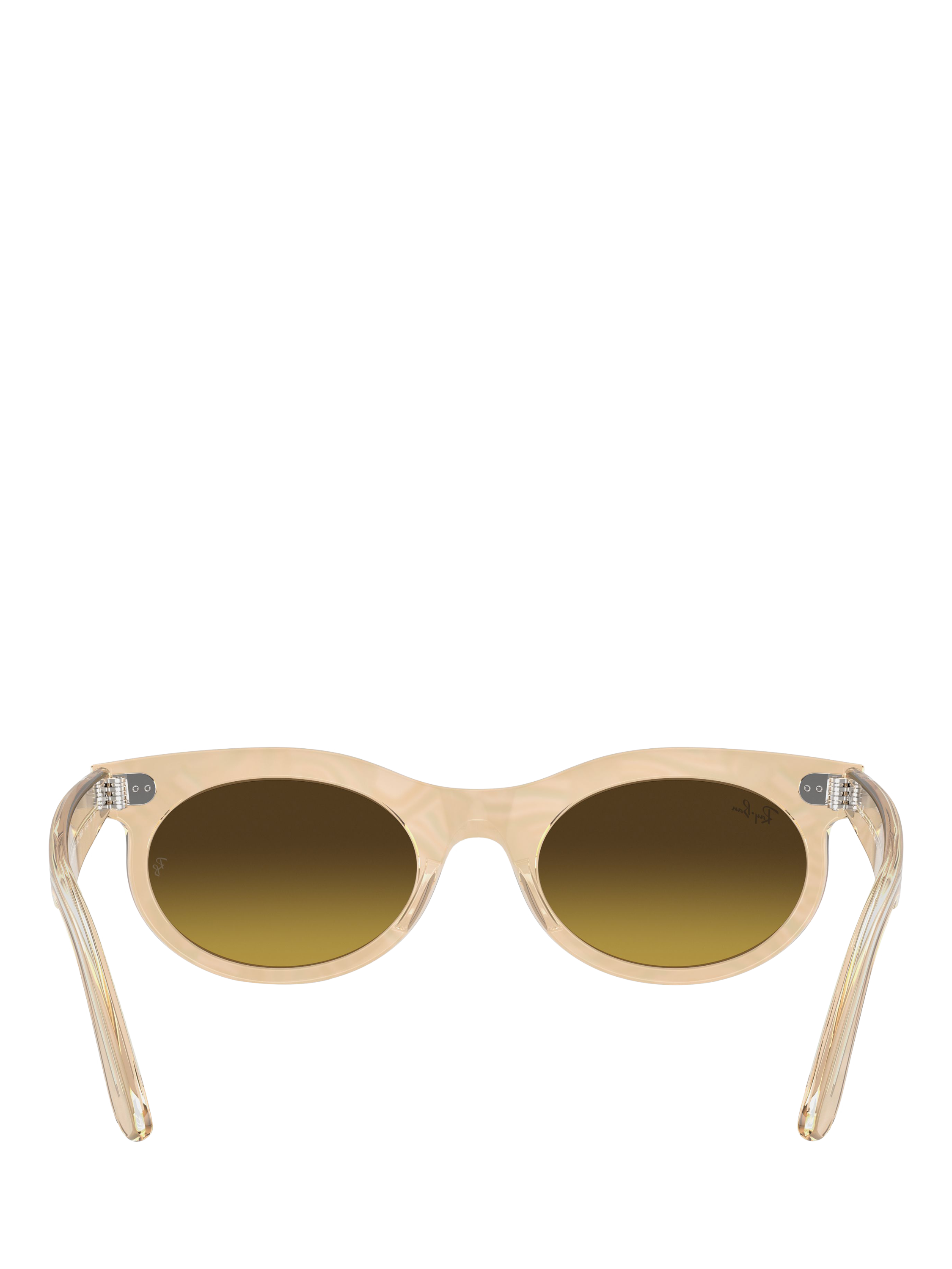 Product image 4 of 8, which shows Ray-Ban RB2242 Women's Oval Sunglasses, Photo Waves Brown
