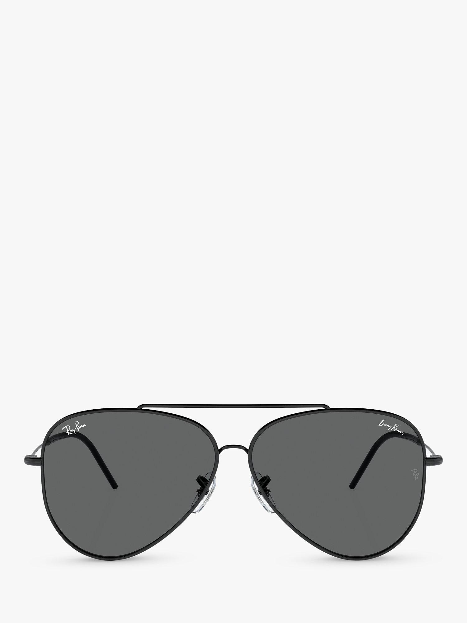Product image 2 of 5, which shows Ray-Ban RBR0101 Men's Aviator Sunglasses, Black