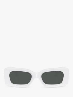 Versace VE4474 Women's Rectangular Sunglasses, White - view 2, White