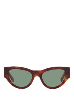 Yves Saint Laurent YS000321 Women's Cat's Eye Sunglasses, Brown - view 2, Brown