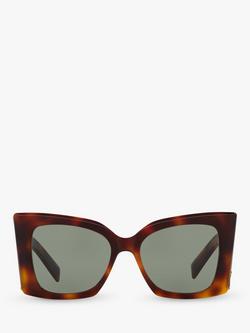 Yves Saint Laurent YS000488 Women's Cat's Eye Sunglasses - view 2, Tortoise