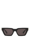 Yves Saint Laurent YS000516 Women's Rectangular Sunglasses, Black