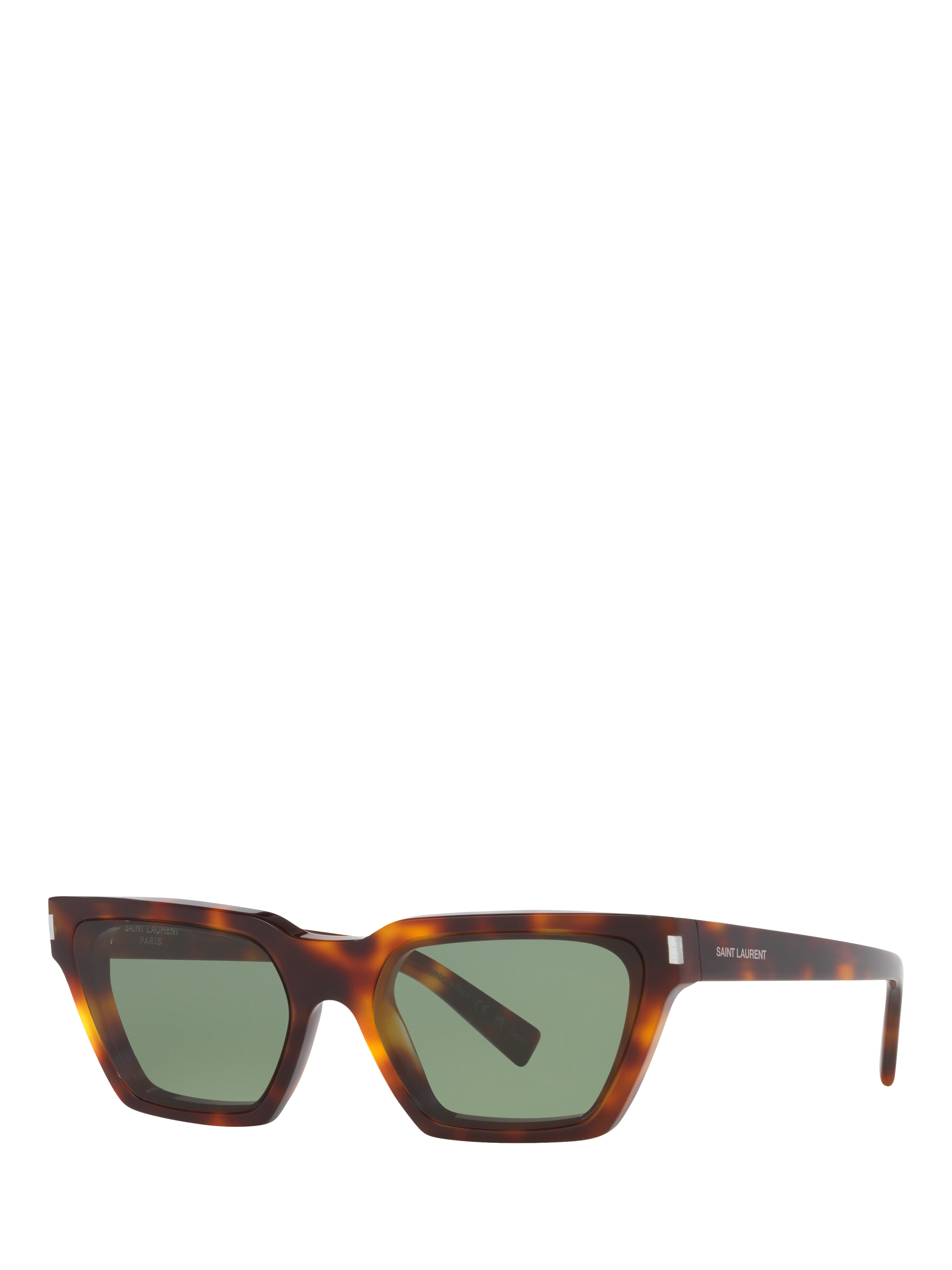 Product image 1 of 4, which shows Yves Saint Laurent YS000516 Women's Rectangular Sunglasses, Brown