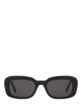 Yves Saint Laurent YS000525 Women's Rectangular Sunglasses, Black
