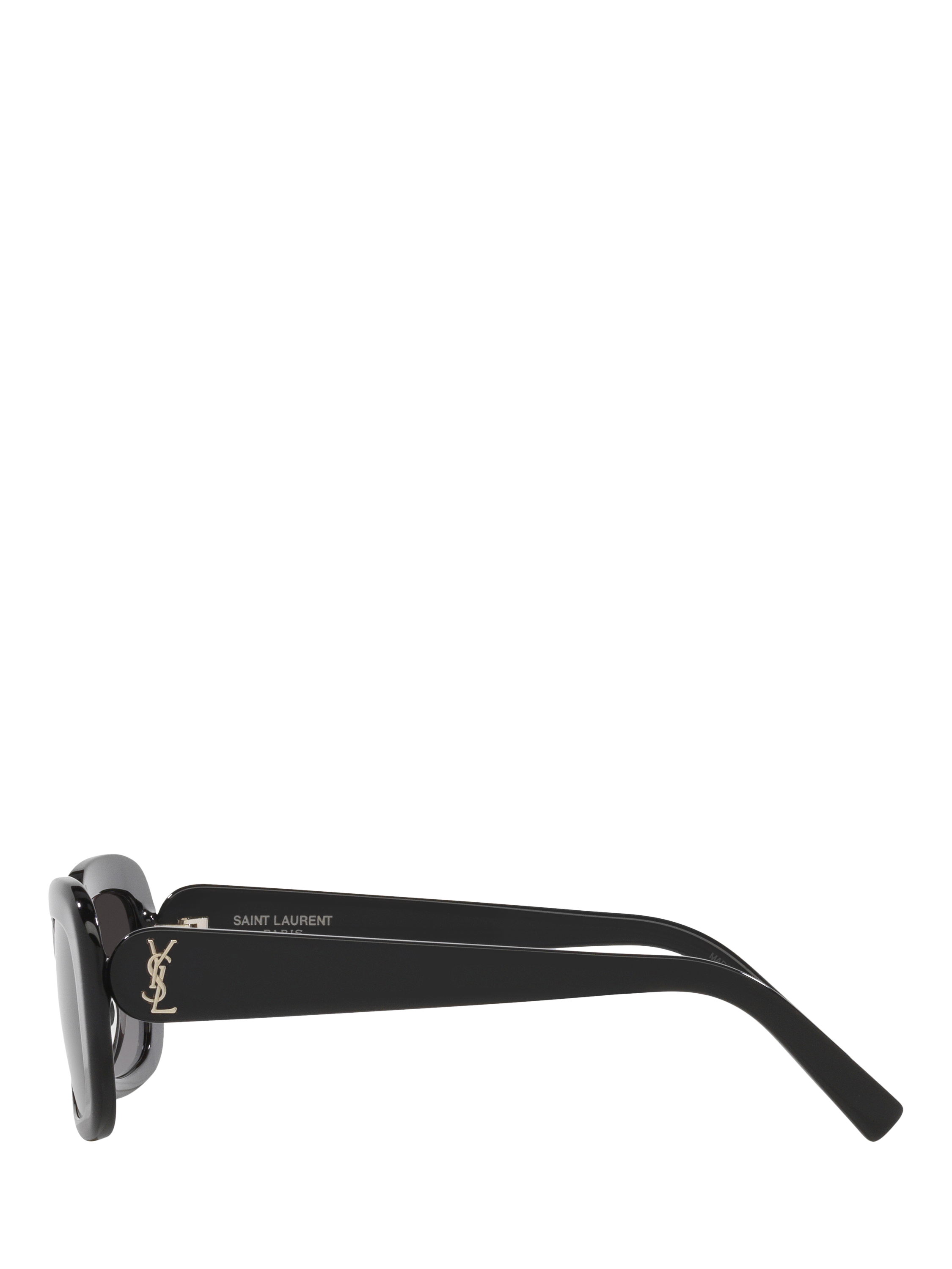 Product image 3 of 4, which shows Yves Saint Laurent YS000525 Women's Rectangular Sunglasses, Black