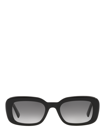 Yves Saint Laurent YS000525 Women's Rectangular Sunglasses, Black - view 2, Black