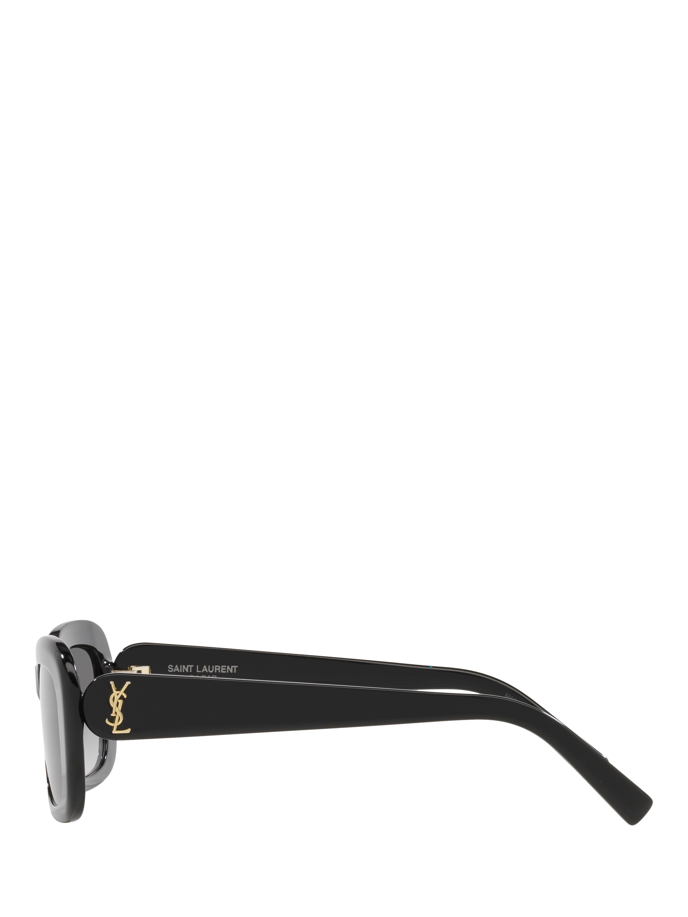 Product image 3 of 4, which shows Yves Saint Laurent YS000525 Women's Rectangular Sunglasses, Black