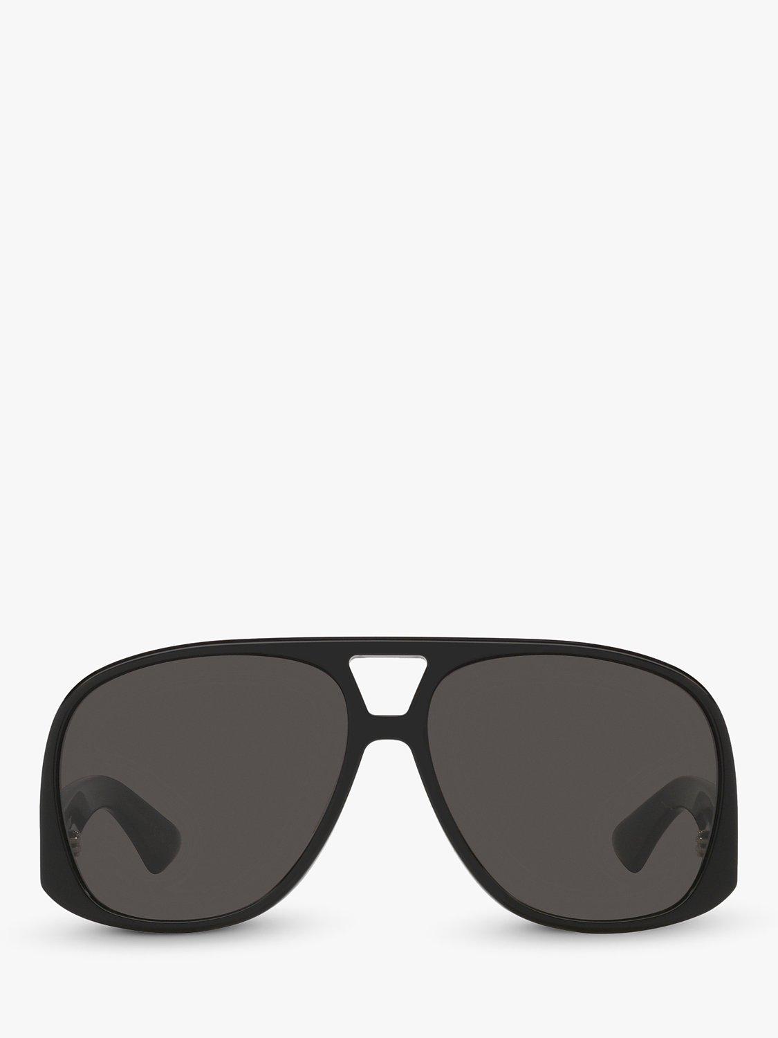 Product image 2 of 4, which shows Yves Saint Laurent YS00055 Men's Aviator Sunglasses, Black