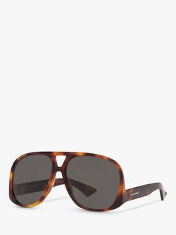 Yves Saint Laurent YS000558 Men's Aviator Sunglasses, Tortoise, Tortoise