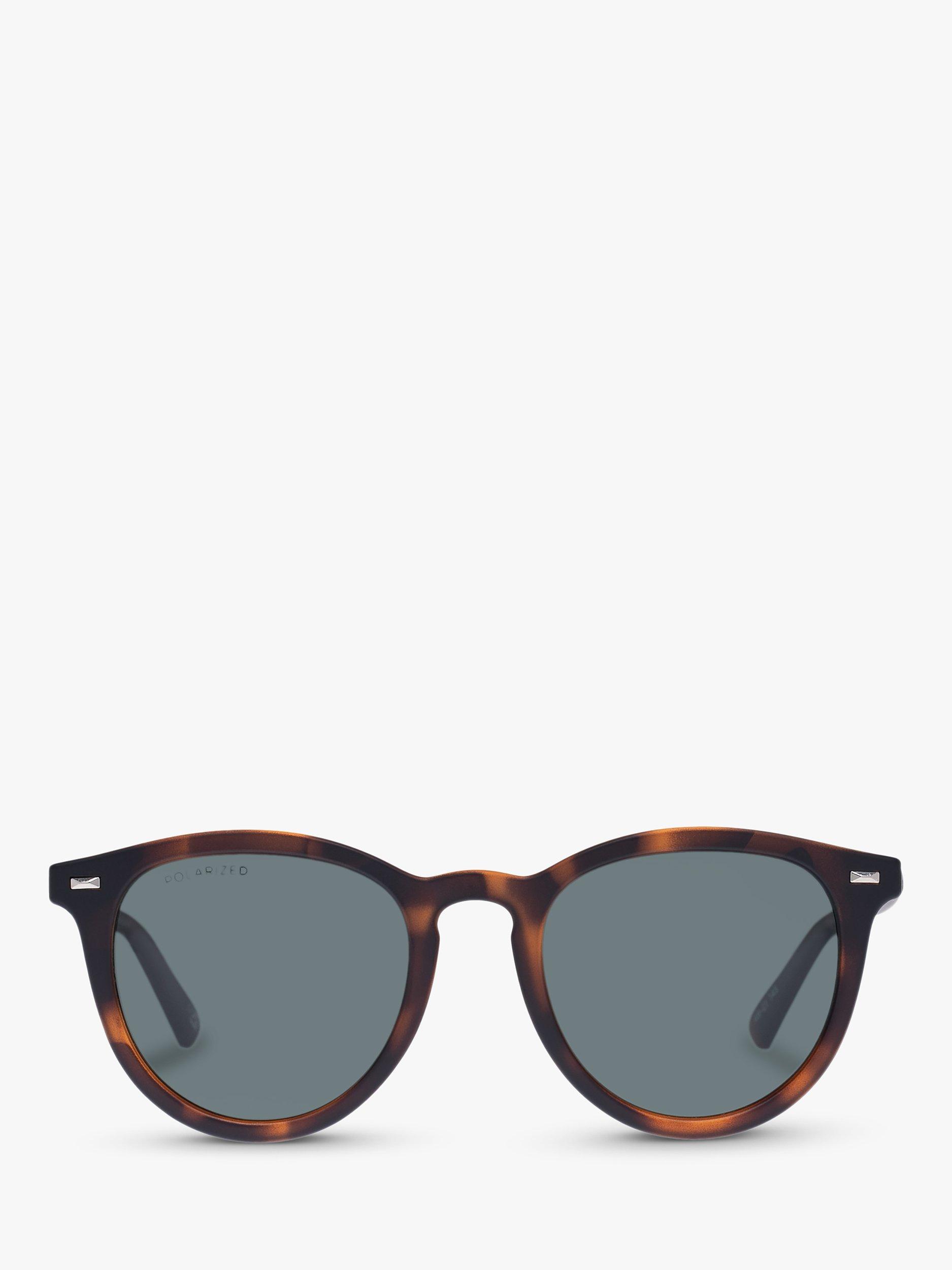 Product image 2 of 2, which shows Le Specs LSP2002218 Fire Starter Unisex Polarised Round Sunglasses, Matte Tortoise/Grey