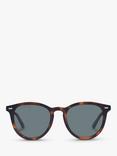 Le Specs LSP2002218 Fire Starter Unisex Polarised Round Sunglasses, Matte Tortoise/Grey