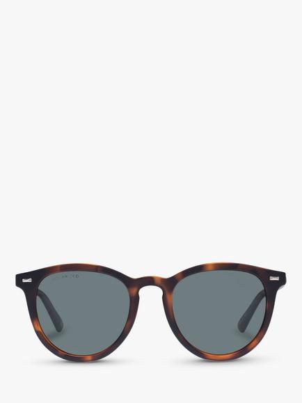 Le Specs LSP2002218 Fire Starter Unisex Polarised Round Sunglasses, Matte Tortoise/Grey - view 2, Matte Tortoise/Grey